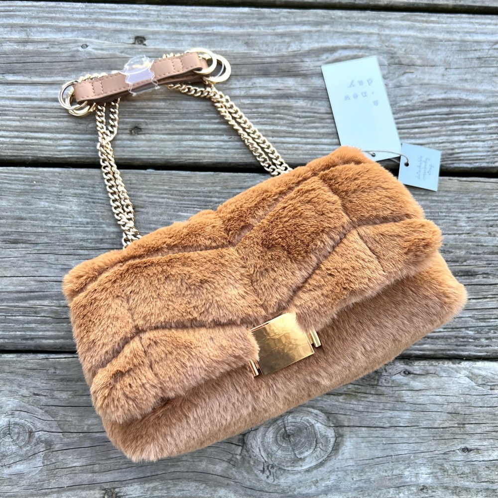 NWT Sophie Fuzzy Crossbody Handbag from A New Day - Picture 10 of 16
